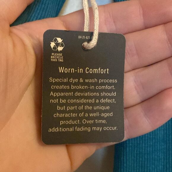 a.n.a Women's Blue Button-Down Long Sleeve Shirt - Picture 8 of 8